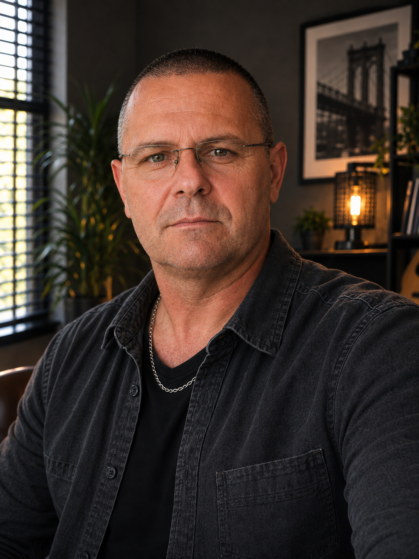SEB PERMIN, auteur-compositeur, portrait officiel pour Plus que ce qu'on voit