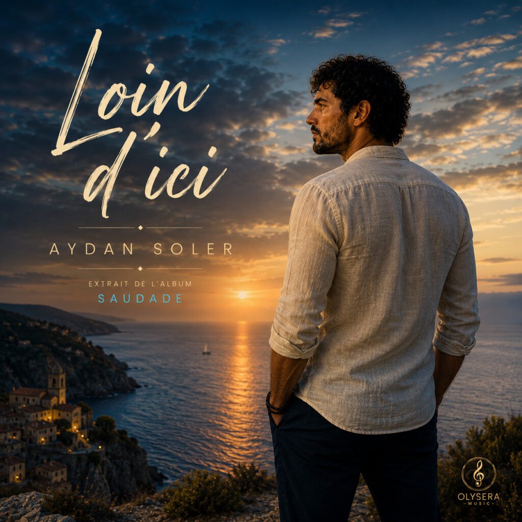 loin-dici-aydan-soler-olysera-music Pochette officielle de la chanson Loin d'ici d'Aydan Soler issue de l'album Saudade et produite par Olysera Music.