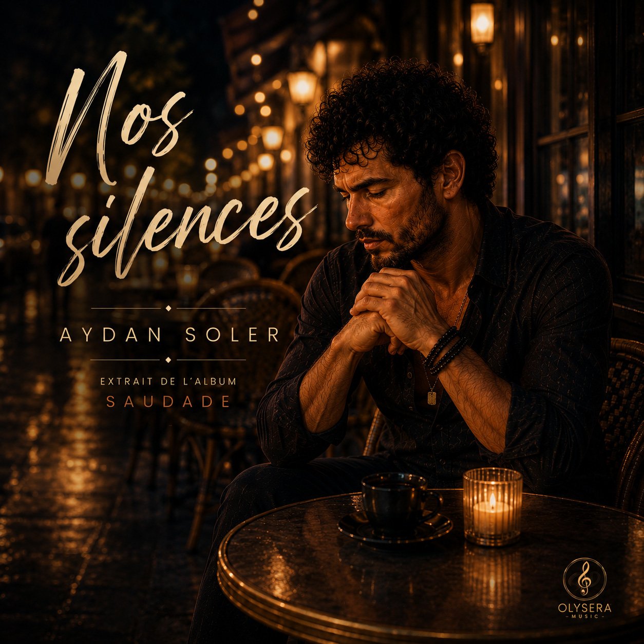 Pochette officielle de la chanson Nos silences d'Aydan Soler issue de l'album Saudade et produite par Olysera Music.