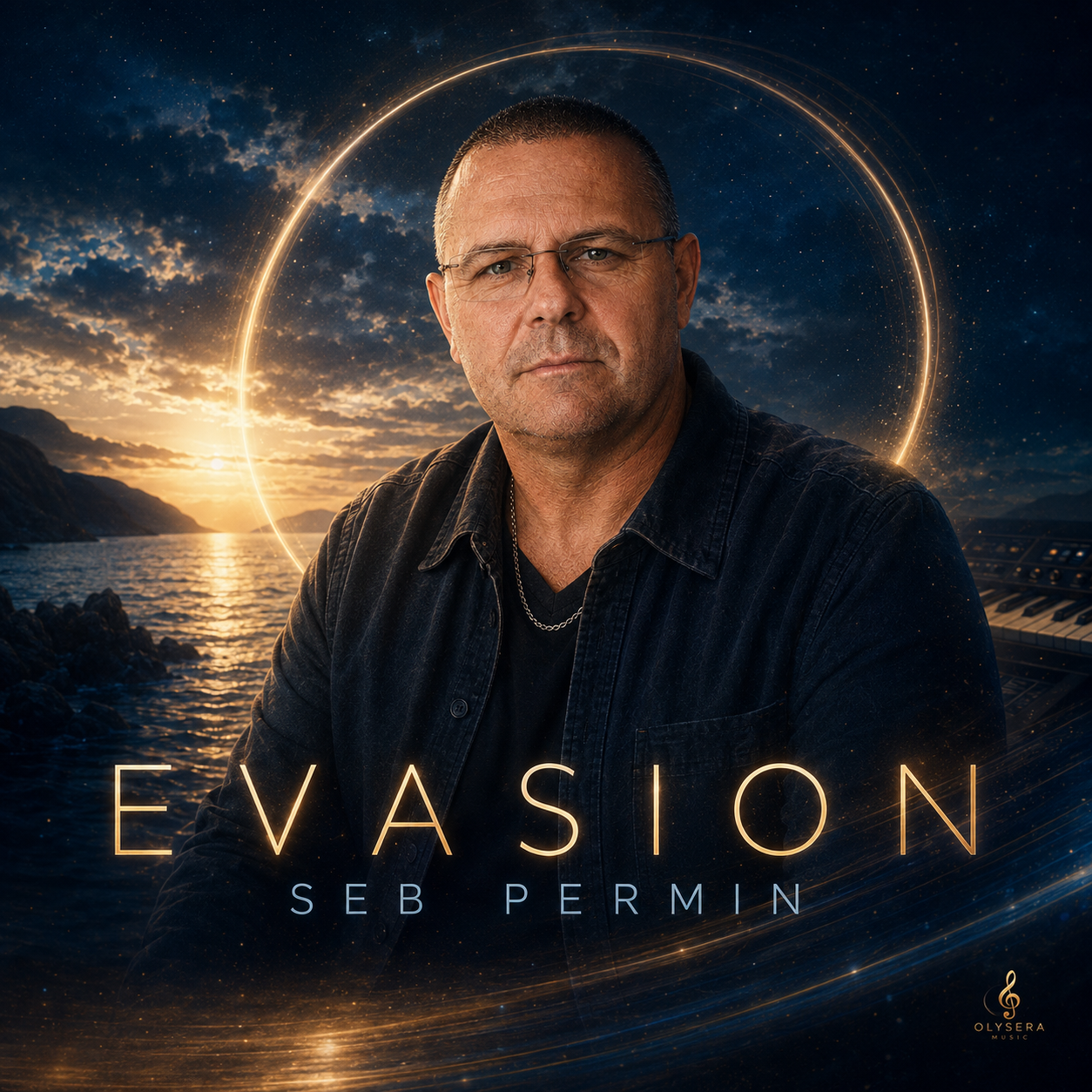 SEB PERMIN – Evasion Pochette du single Evasion de SEB PERMIN, sortie Olysera Music